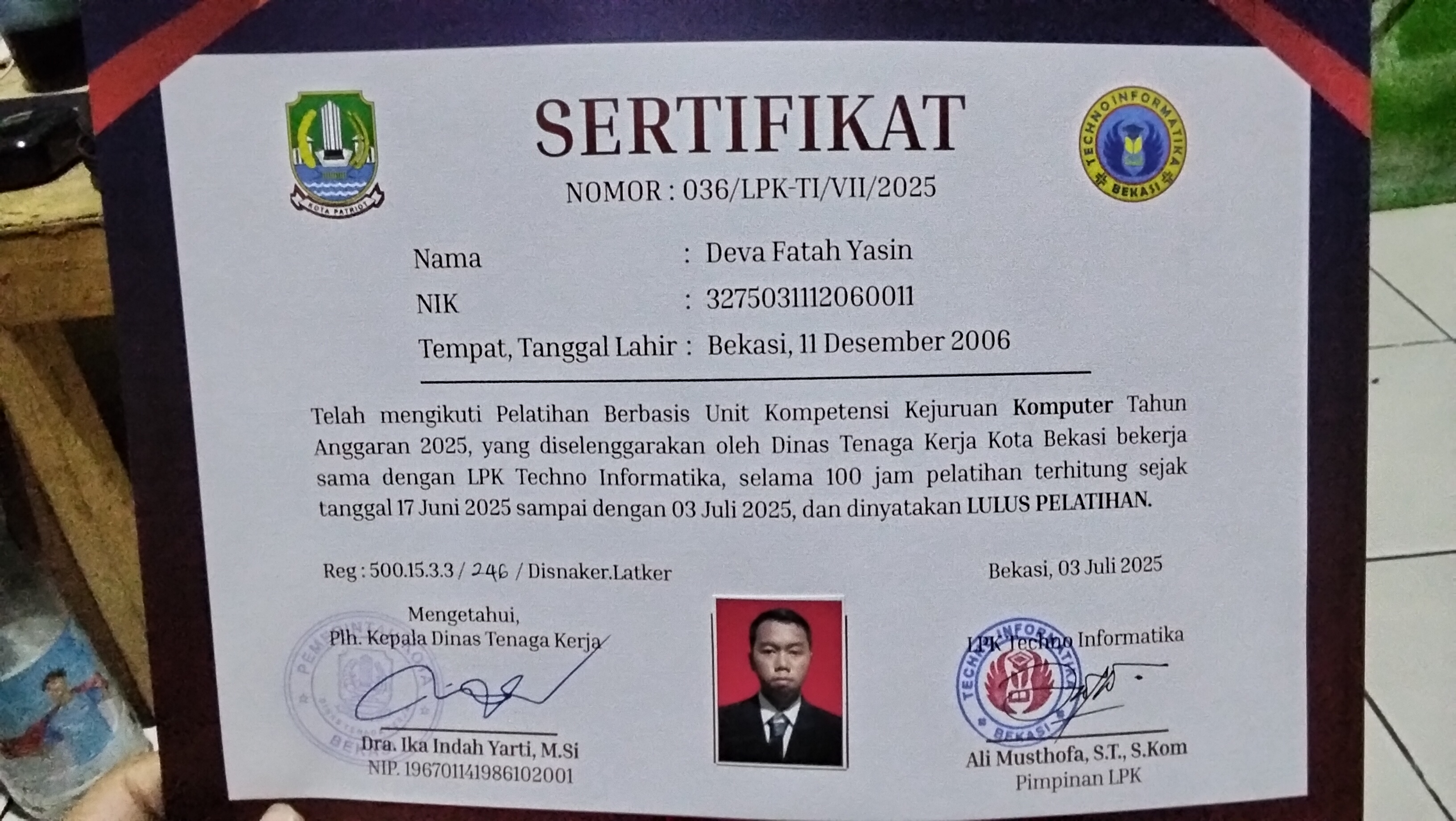 Certificate Mikrotik