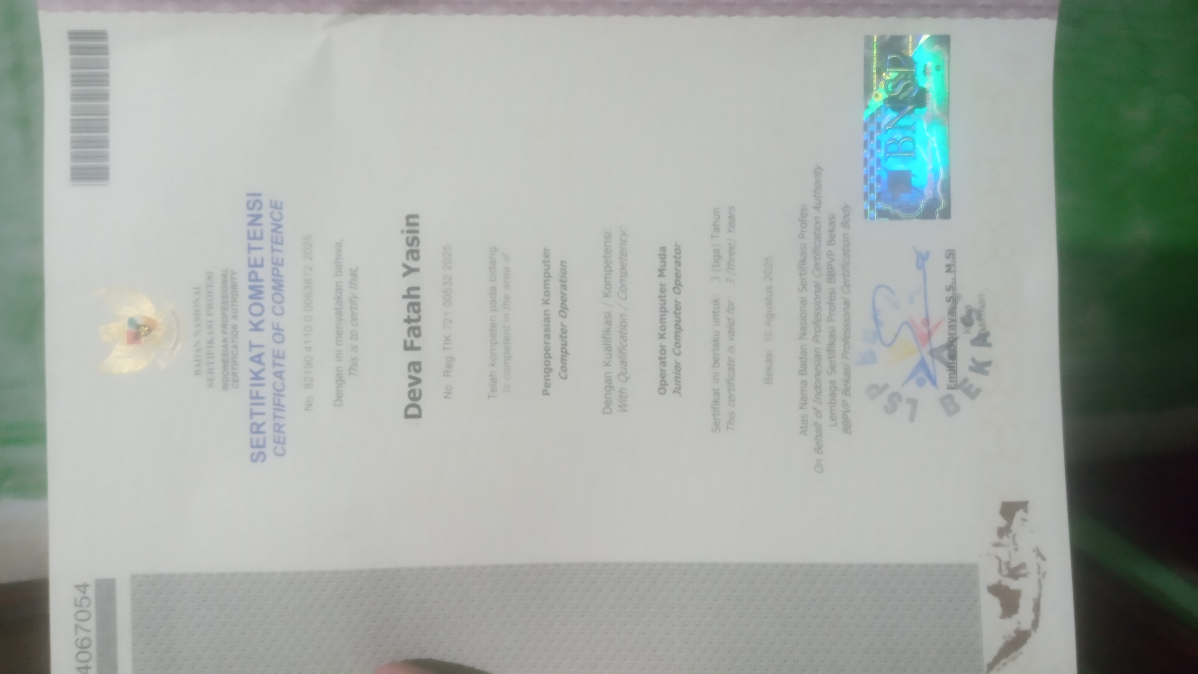 Certificate Mikrotik